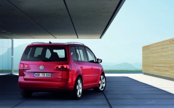 Heckansicht des VW Touran