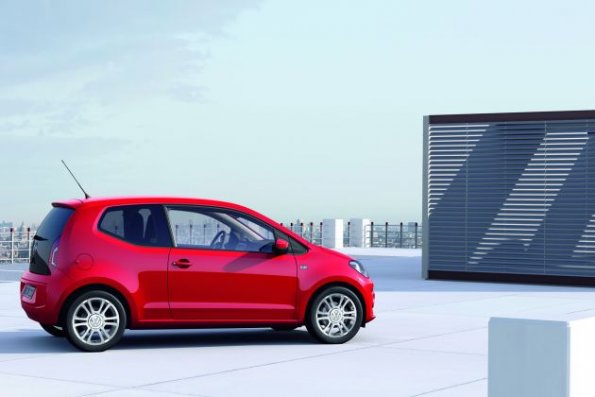 Seitenperspektive des VW up!