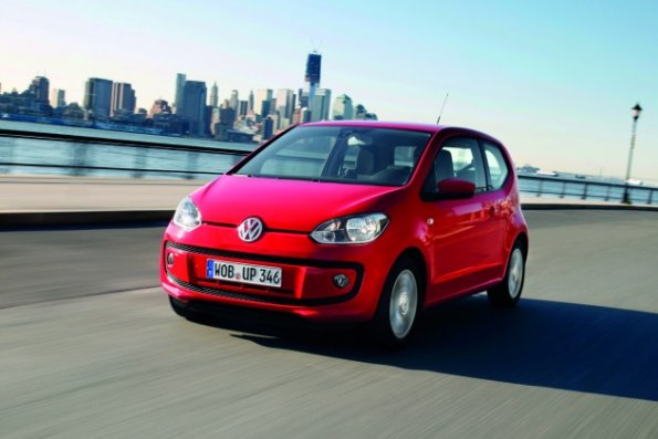 Front- und Seitenansicht des vW up!