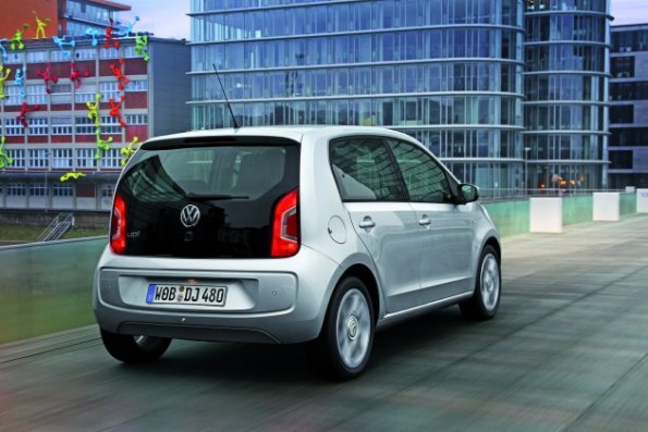 Die Heckpartie des VW up! Viertürer