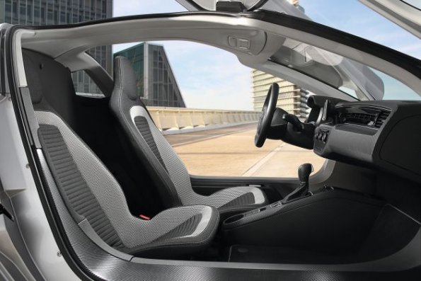 Ein Blick in den Innenraum des VW XL1